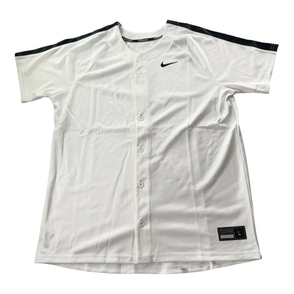 Nike Vapor Select 2 Baseball Jersey Men's Large White Black NWT DX9147-106